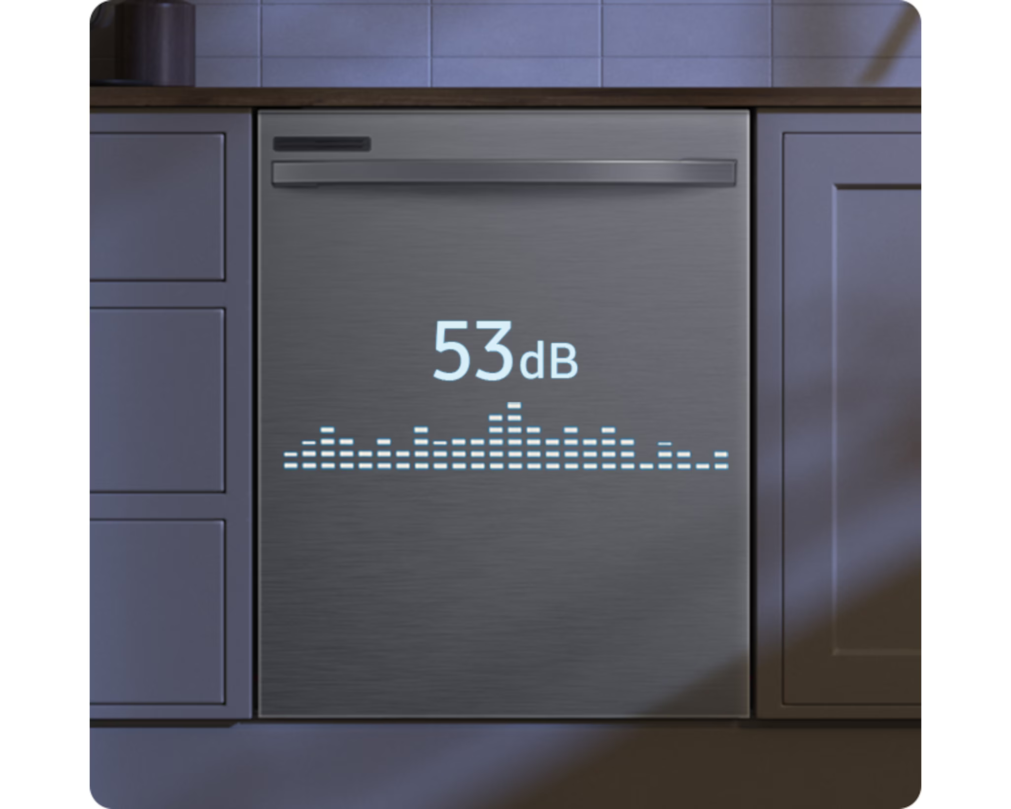 Samsung Lavaplatos de acero inoxidable empotrable de 24" con rejilla ajustable dw80cg4021